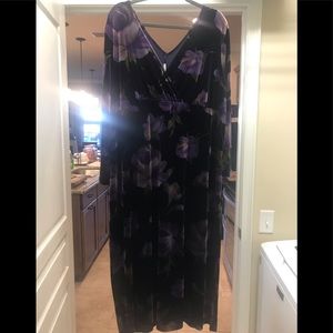 Velvet maxi dress